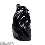 Black Obsidian Rough Cut Base