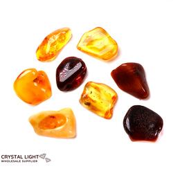 Tumble Lots: Amber Tumble Lot (Spider Inclusion)