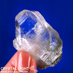 Tabular Crystals: Faden Quartz with Chlorite Point