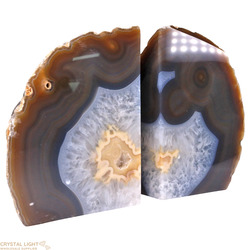 Bookends: Agate Bookends