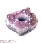 Amethyst Druse Candle Holder (Single)