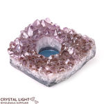 Amethyst Druse Candle Holder (Single)