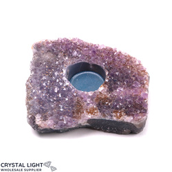 Candle Holders: Amethyst Candle Holder (single)