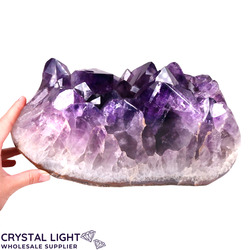Single Druse Pieces: Amethyst Polished Druse