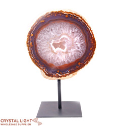 Display Pieces on Stand: Agate Druse on Stand
