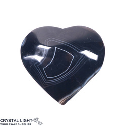 Hearts: Black Agate Heart