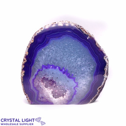 Agate Geodes: Purple Agate Cut Base Geode