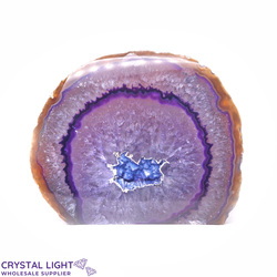 Agate Geodes: Purple Agate Cut Base Geode