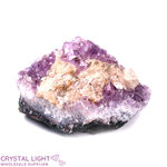 Amethyst Druse with Calcite