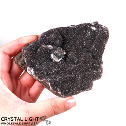 Single Druse Pieces: Black Amethyst Druse