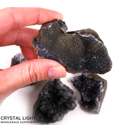 Druse Lots: Black Amethyst Druse Lot