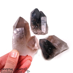 Natural Point Lots: Smokey Quartz Twin Points Lot
