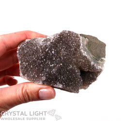Single Druse Pieces: Black Amethyst Druse