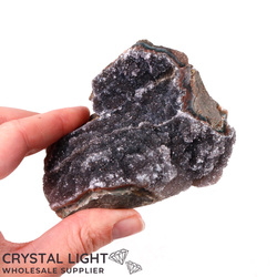 Single Druse Pieces: Black Amethyst Druse