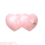 Rose Quartz Double Heart (A-Grade)