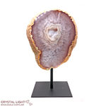 Agate Geode on Stand