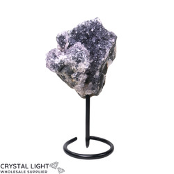 Display Pieces on Stand: Black Amethyst Druse on Stand