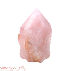 Cut Base Points: Rose Quartz Cut Base Point