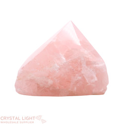 Cut Base Points: Rose Quartz Cut Base Point