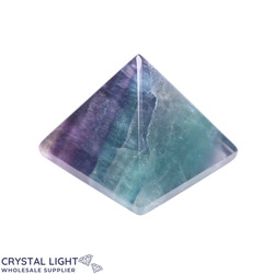Pyramids: Rainbow Fluorite Pyramid (Single)