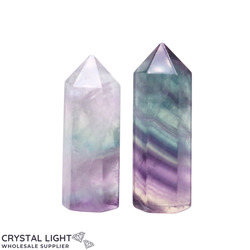 Polished Point Lots: Rainbow Fluorite Point Lot