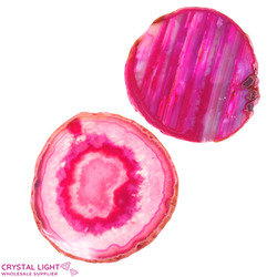 Slices: Pink Agate Slice Lot