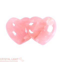 Hearts: Rose Quartz Double Heart (A-Grade)