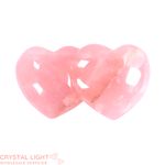 Rose Quartz Double Heart (A-Grade)