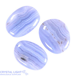 Flatstone Individuals and Lots: Blue Lace Agate Flatstone Lot