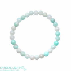 6mm Round Bead Bracelets: Amazonite Bracelet 6mm