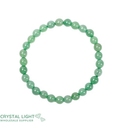 6mm Round Bead Bracelets: Green Aventurine Bracelet 6mm