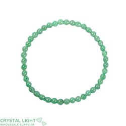 4mm Round Bead Bracelets: Green Aventurine Bracelet 4mm