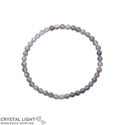 4mm Round Bead Bracelets: Labradorite Bracelet 4mm
