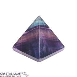Pyramids: Rainbow Fluorite Pyramid (Single)