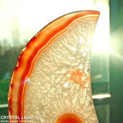Other Large Crystals: Agate Moon on Stand