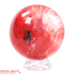Spheres: Strawberry Obsidian Sphere /132mm