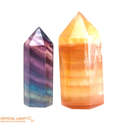 Polished Point Lots: Mixed Fluorite Point Lot