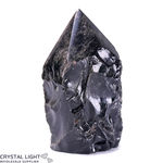 Silversheen Obsidian Cut Base Point