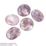 Quartz with Pink Tourmaline Flatstone Lot