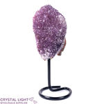 Amethyst Druse on Round Stand
