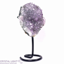 Display Pieces on Stand: Amethyst Druse on Round Stand