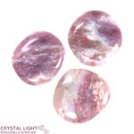 Quartz with Pink Tourmaline Flatstone Lot