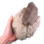 Cleavelandite & Smokey Quartz Cluster