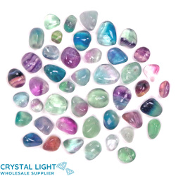 Tumble Lots: Rainbow Fluorite Small Tumble Lot