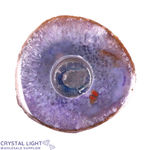 Purple Agate Flat Candle Holder