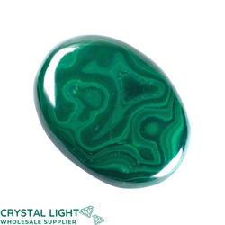 Soapstones & Palmstones by Quantity: Malachite Palmstone (Single)