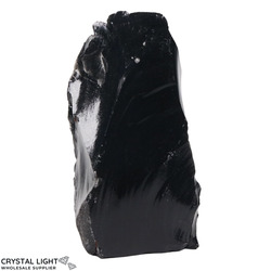 Rough Cut Bases: Black Obsidian Rough Cut Base