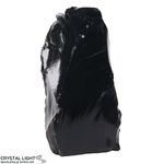 Black Obsidian Rough Cut Base
