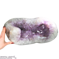 Single Druse Pieces: Amethyst Polished Druse