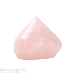 Cut Base Points: Rose Quartz Cut Base Point